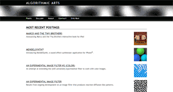 Desktop Screenshot of algorithmicarts.com